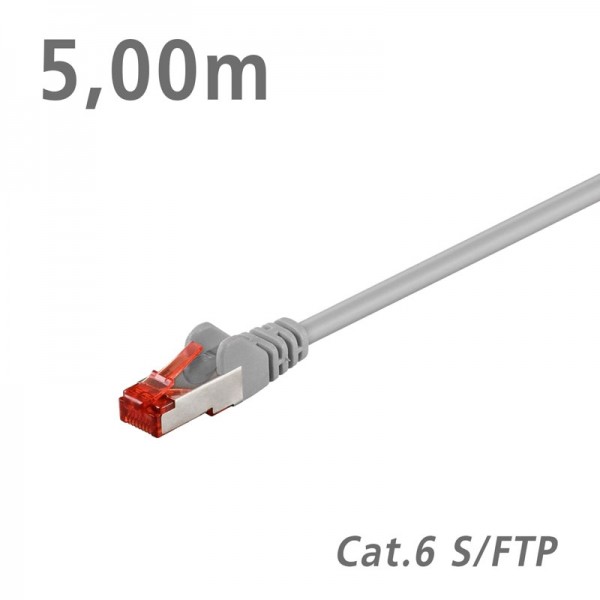 Edision 93572 ΚΑΛΩΔΙΟ Patch Cat.6 S/FTP (PiMF) Grey 5.00m